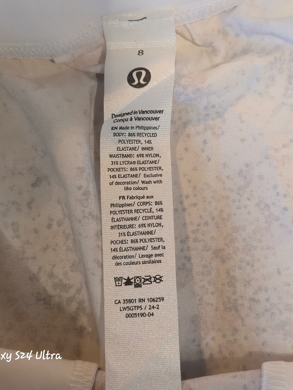 lululemon athletica White and Light Pink Patterned Track Pants - Picture 5 of 10